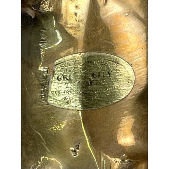 VTG MCM Lot 3 GREAT CITY TRADERS 4" & 7" Solid Brass CAMEL FIGURINES Korea EUC - Picture 6 of 7